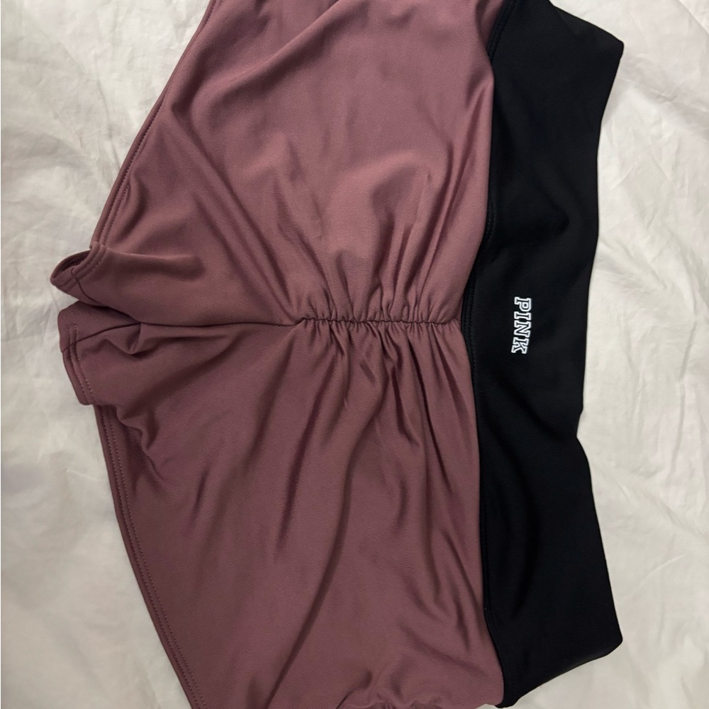 Pink and Black Bikini with Quick-Drying Fabric